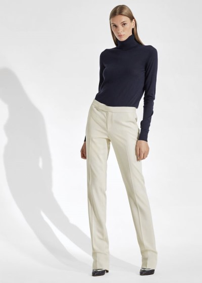 Women's Ralph Lauren Seth Wool Gabardine Pants | 013942MWD